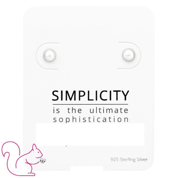 Simplicity EZÜST minimál elegáns fülbevaló, 1 pár Simplicity EZÜST minimál elegáns fülbevaló, 1 pár