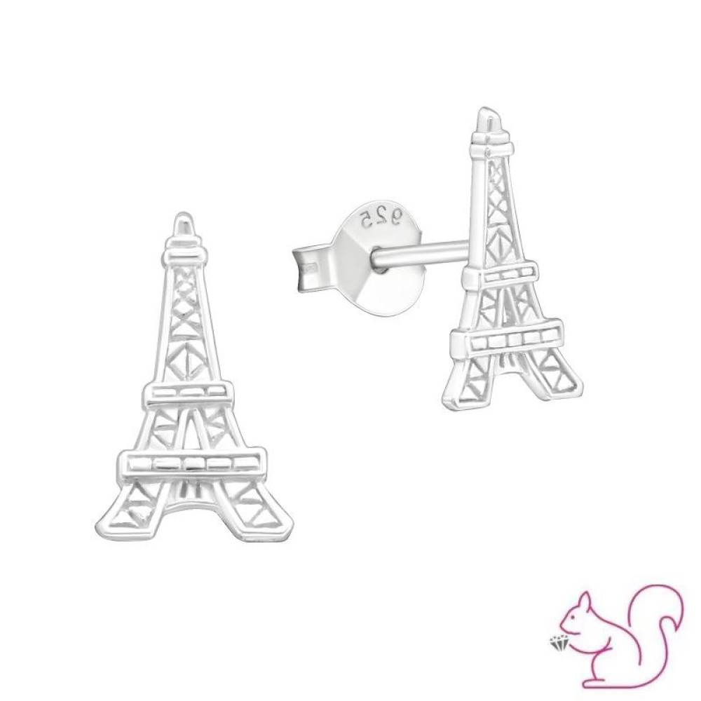 Párizs Eiffel torony stift ezüst kislány fülbevaló