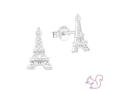 Párizs Eiffel torony stift ezüst kislány fülbevaló