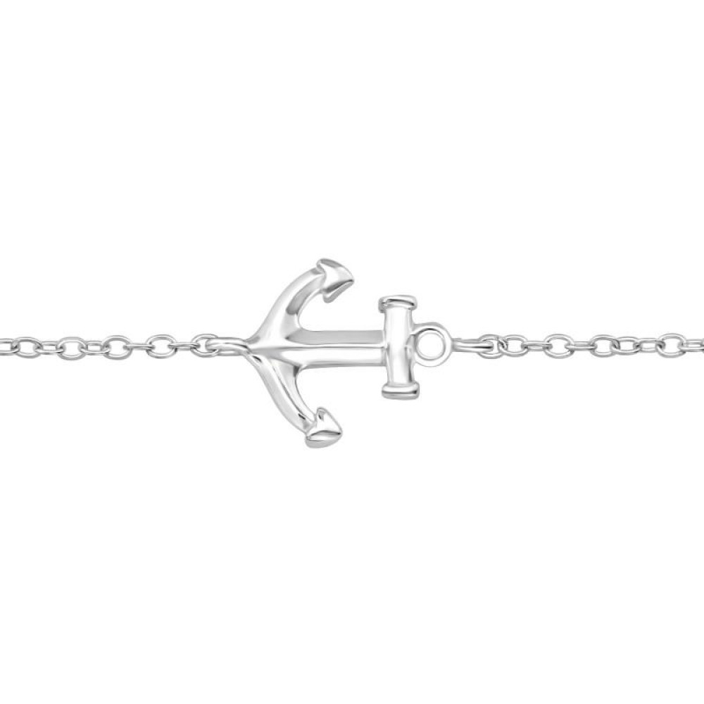 Horgony ezüst Karkötő - 18 cm Horgony ezüst Karkötő - 18 cm