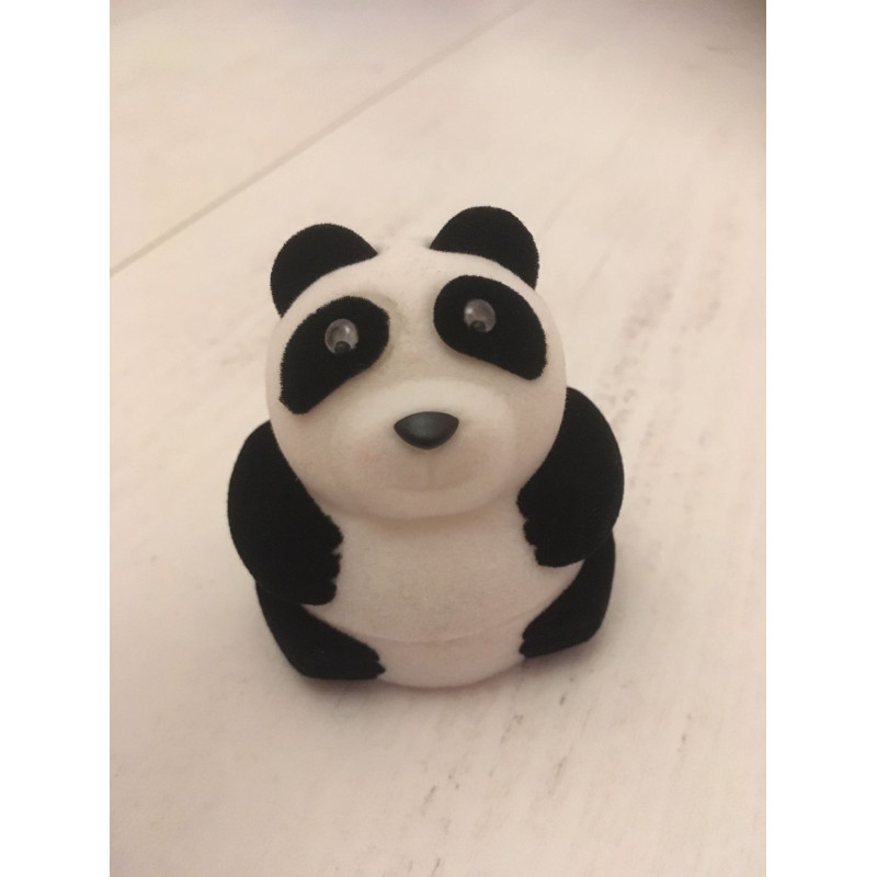 Pandamaci bársony ékszertartó doboz, nagy