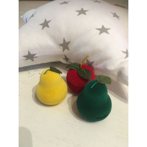 Zöld körte bársony ékszertartó doboz