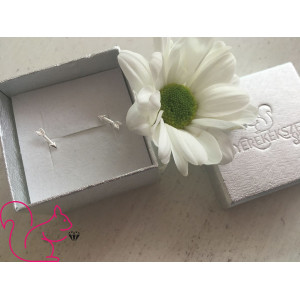 Nyíl ezüst kislány fülbevaló