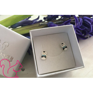 Pingvines, köves lány fülbevaló