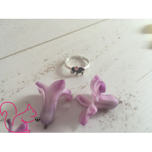 Elefántos, 925 ezüst gyerek gyűrű, állítható