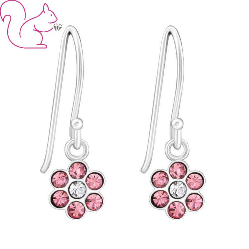 Virágos beakasztós ezüstgyerek fülbevaló Virágos beakasztós ezüstgyerek fülbevaló