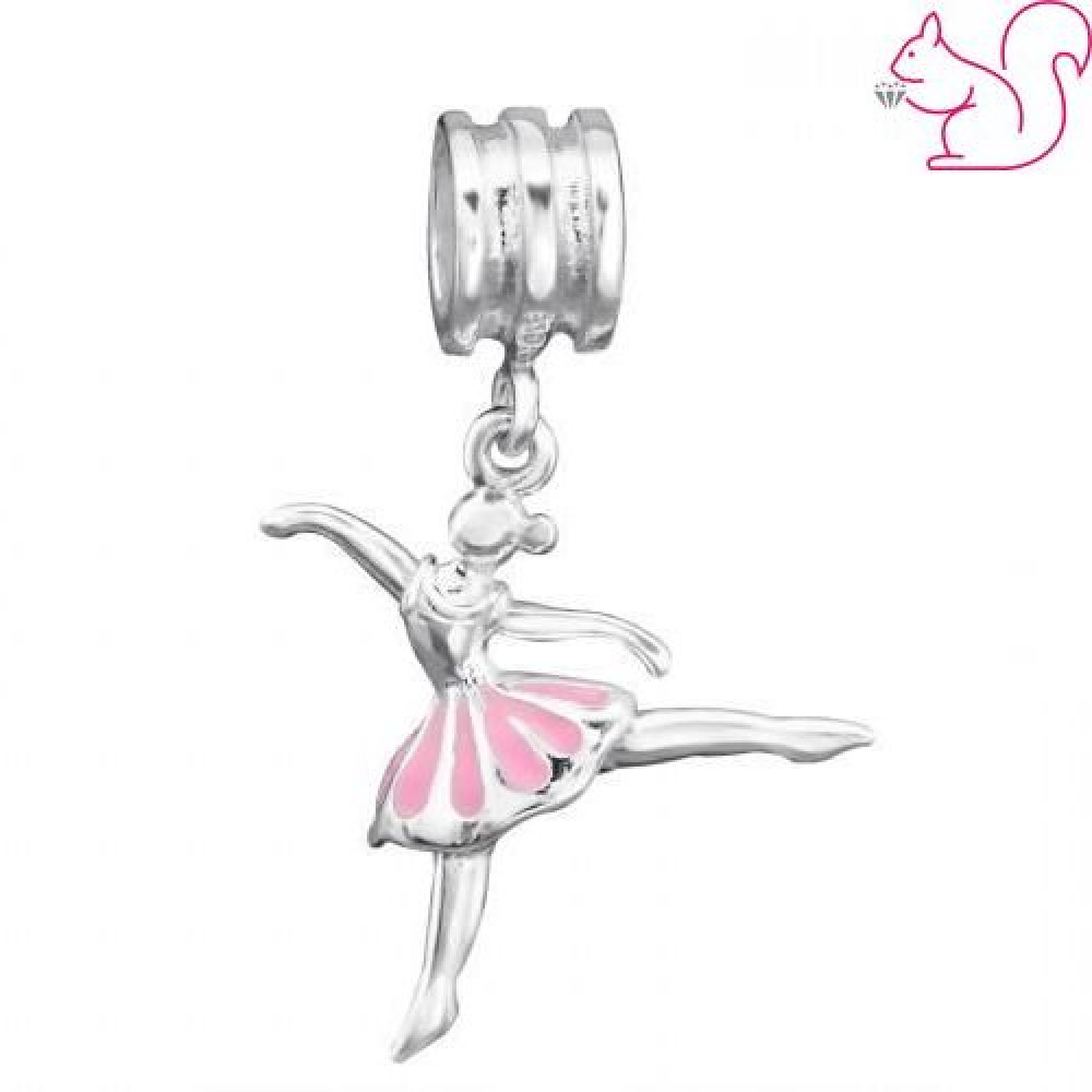 Balerina ezüst charm Balerina ezüst charm