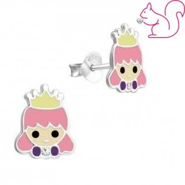 Királylány fülbevaló, 1 pár, ezüst Királylány fülbevaló, 1 pár, ezüst