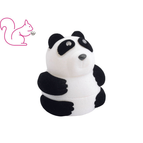 Pandamaci bársony ékszertartó doboz, nagy