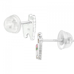 Láma gyerek prémium stift fülbevaló 925 ezüst