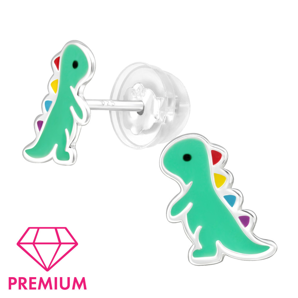 T-Rex dínós gyerek prémium stift fülbevaló 925 ezüst T-Rex dínós gyerek prémium stift fülbevaló 925 ezüst