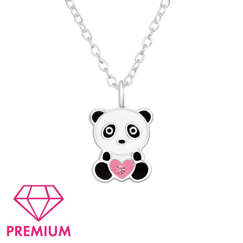 Pandamackós prémium ezüst gyerek kislány nyaklánc Pandamackós prémium ezüst gyerek kislány nyaklánc