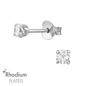 Alap gyerek ezüst stift fülbevaló