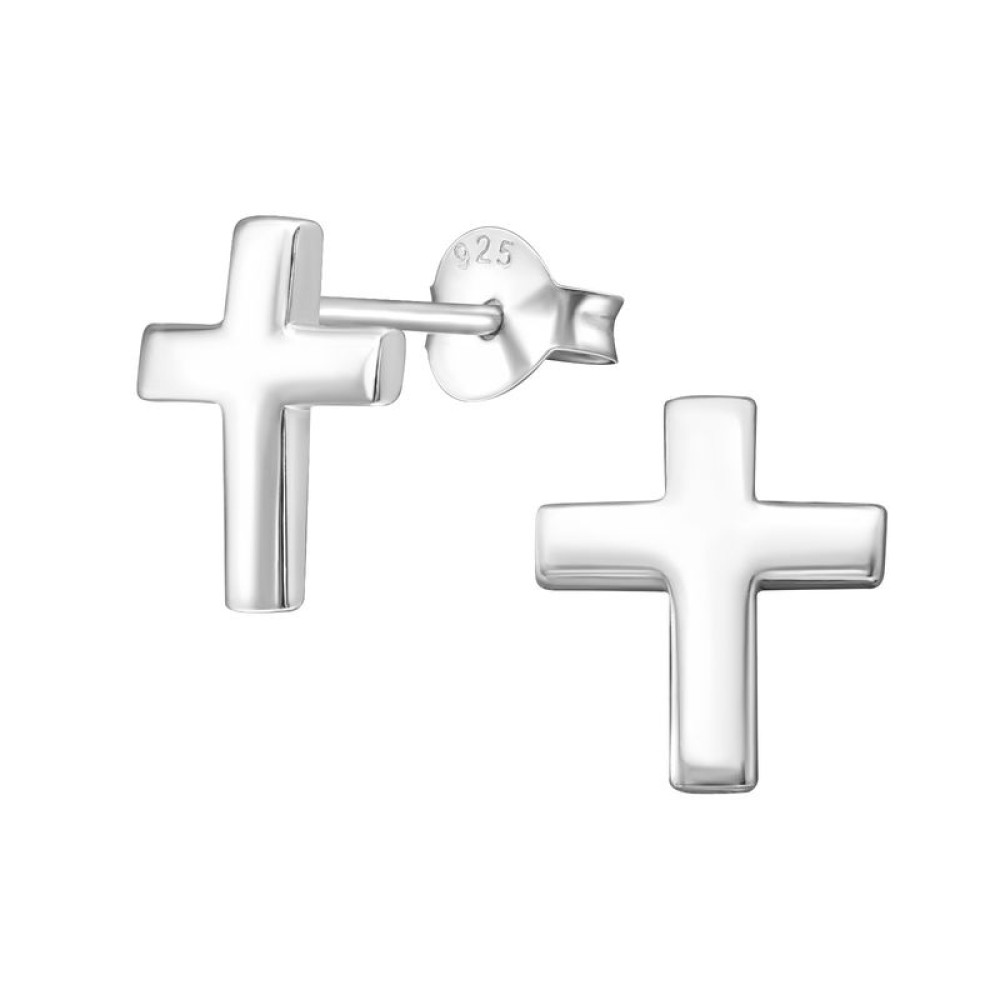 Keresztes gyerek stift ezüst fülbevaló Keresztes gyerek stift ezüst fülbevaló