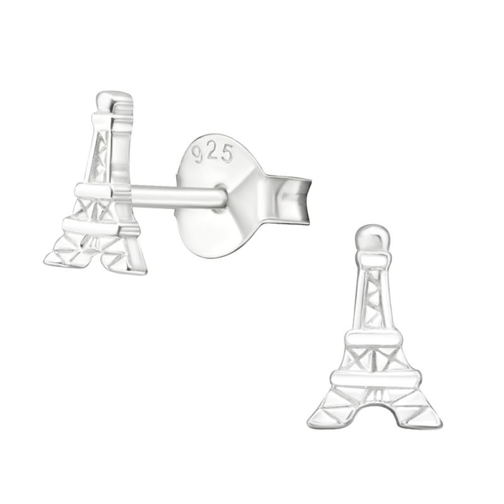 Eiffel torony gyerek stift ezüst fülbevaló