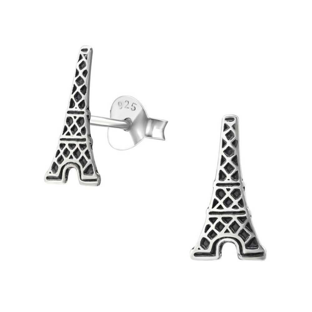 Eiffel Torony Párizs gyerek stift ezüst fülbevaló