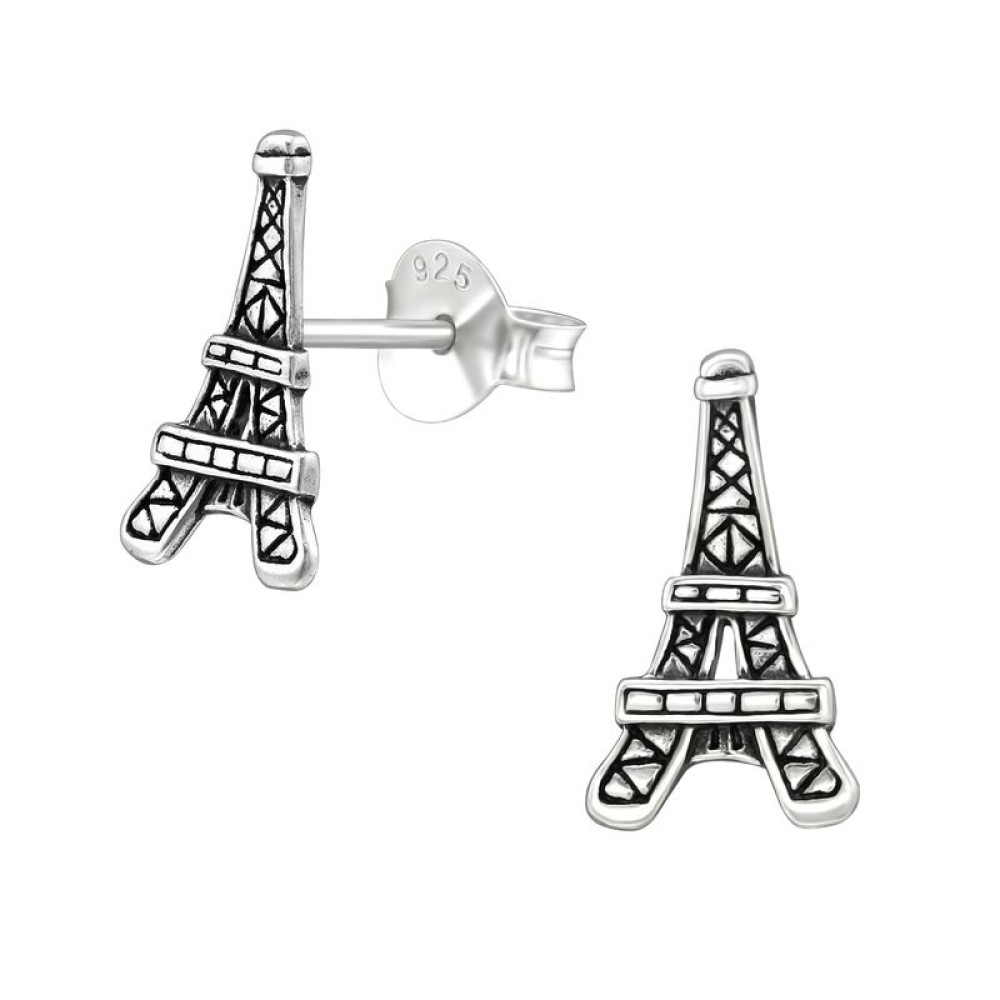 Párizsi Eiffel torony gyerek stift ezüst fülbevaló