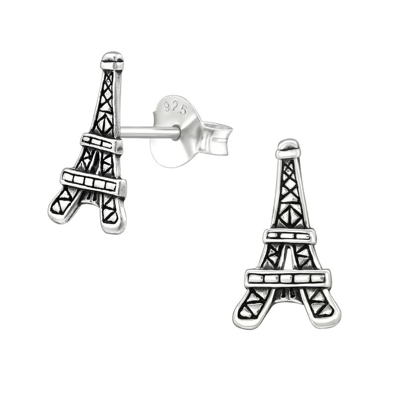 Párizsi Eiffel torony gyerek stift ezüst fülbevaló