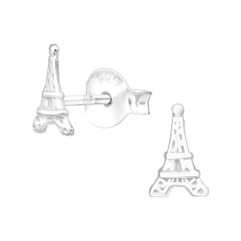 Eiffel tornyos gyerek stift ezüst fülbevaló