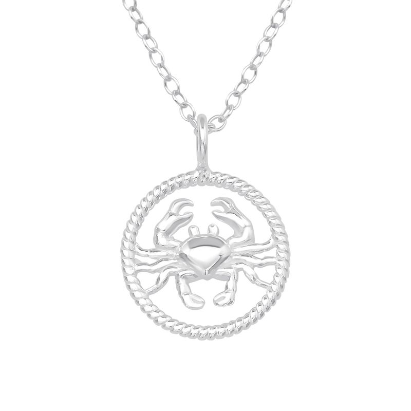 Rák jelű 925 ezüst horoszkópos lány nyaklánc