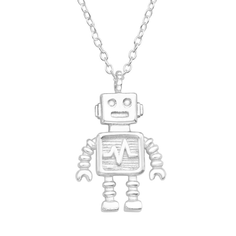 Robot 925 ezüst lány nyaklánc