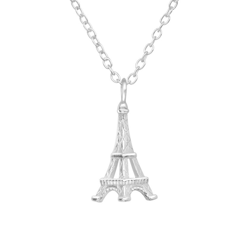 Eiffel tornyos Párizsi 925 ezüst lány nyaklánc