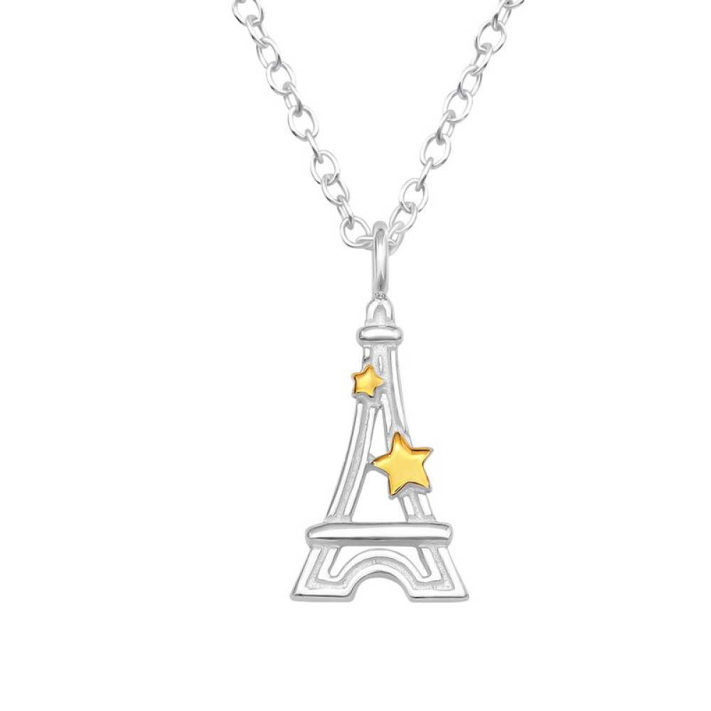 Eiffel torony Párizs 925 ezüst lány nyaklánc