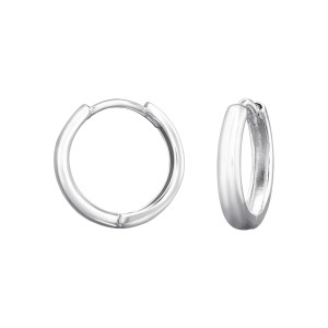 Vastag gyerek huggies karika fülbevaló, 925 ezüst