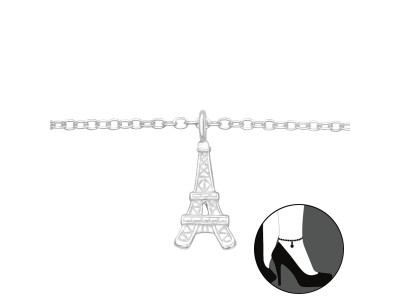Eiffel torony ezüst bokalánc