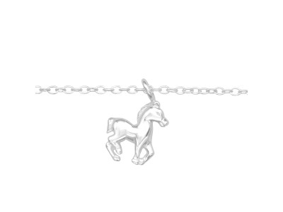 Lovas ezüst karkötő - 20 + 4 cm Lovas ezüst karkötő - 20 + 4 cm