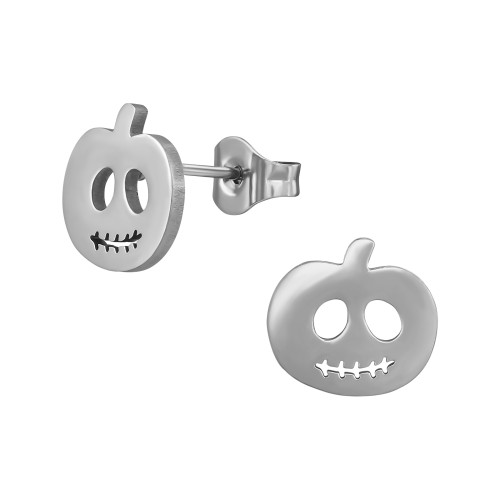 Halloweeni Tök lány fülbevaló – rozsdamentes acél, stift