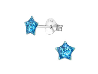 Glitteres csillag lány fülbevaló, ezüst Glitteres csillag lány fülbevaló, ezüst