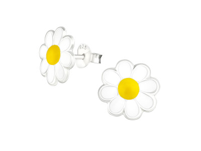 Kamilla virágos gyerek fülbevaló, ezüst, 10 mm Kamilla virágos gyerek fülbevaló, ezüst, 10 mm