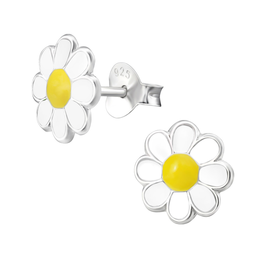 Kamilla virágos gyerek fülbevaló, ezüst, 8 mm Kamilla virágos gyerek fülbevaló, ezüst, 8 mm