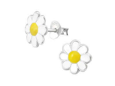 Kamilla virágos gyerek fülbevaló, ezüst, 8 mm Kamilla virágos gyerek fülbevaló, ezüst, 8 mm