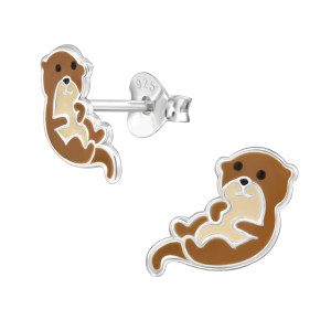 Vidra ezüst gyerekfülbevaló