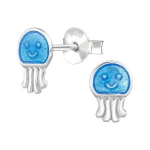 Medúza gyerek stift fülbevaló 925 ezüst