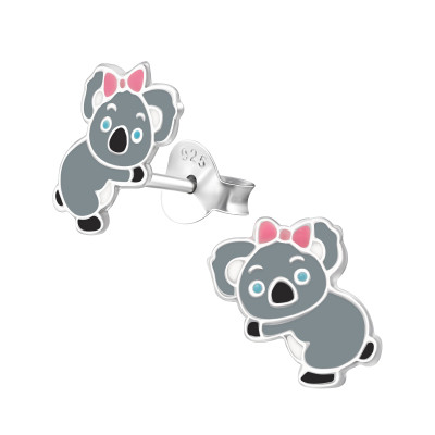 Koala kislány masnival fülbevaló