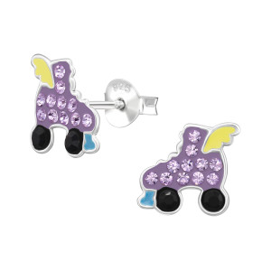 Soros görkorcsolya kristály ezüst gyerekfülbevaló