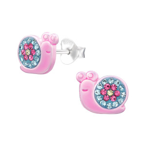 Csiga 925 ezüst gyerekfülbevaló