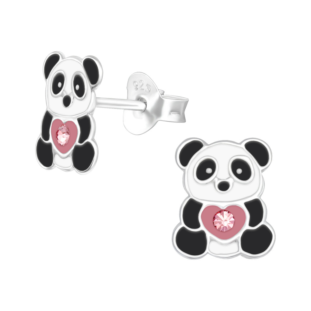 Pandamaci stift gyerek fülbevaló