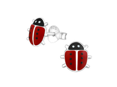 Katica stift gyerek fülbevaló, 8x8 mm