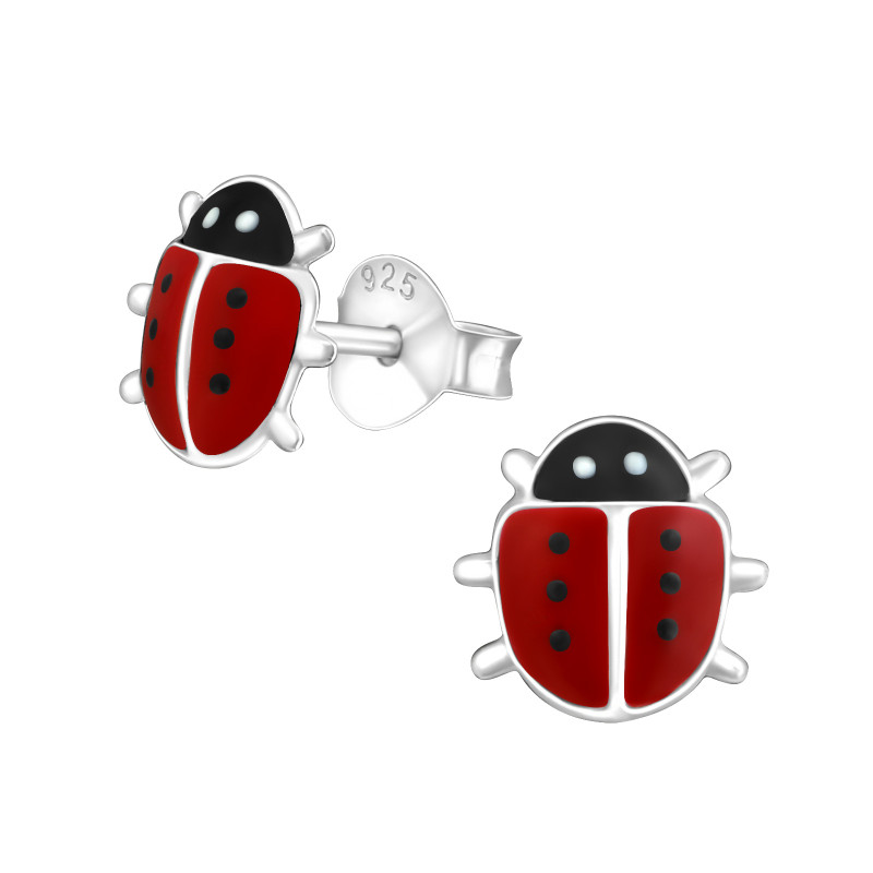 Katica stift gyerek fülbevaló, 8x8 mm