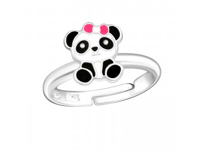 Pandamaci, 925 ezüst gyerek gyűrű, állítható