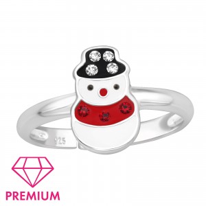 Hóemberes állítható gyerek prémium ezüst gyűrű