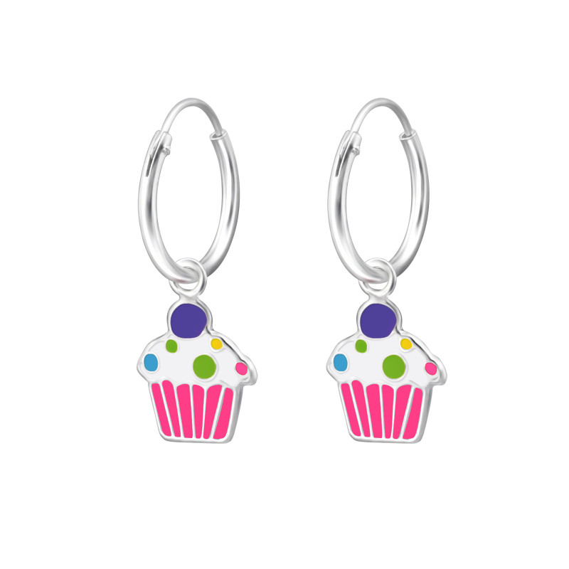 Cupcake karika kislány fülbevaló