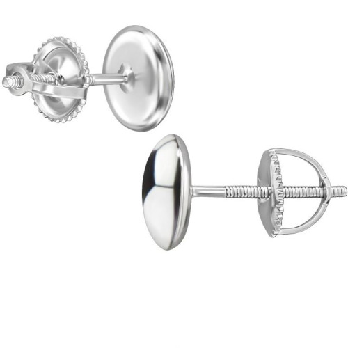 Focilabda csavaros biztonságos stift gyerek fülbevaló, 925 ezüst Focilabda csavaros biztonságos stift gyerek fülbevaló, 925 ezüst