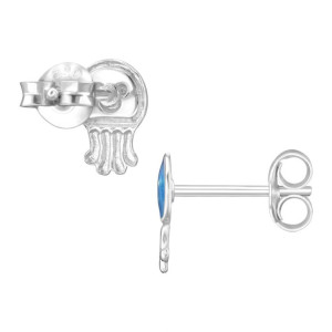 Medúza gyerek stift fülbevaló 925 ezüst