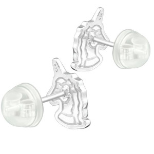 Unikornis gyerek prémium stift fülbevaló 925 ezüst