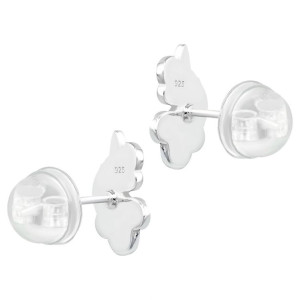 Színes egyszarvú fejes gyerek prémium stift fülbevaló 925 ezüst